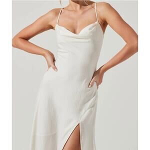 Astr White Midi Dress